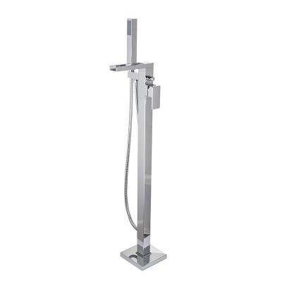 Square free standing bath shower mixer