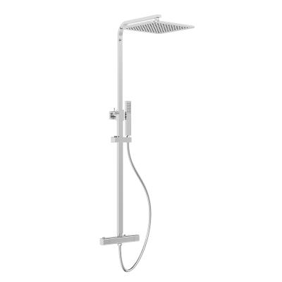 Square cool touch thermostatic shower set